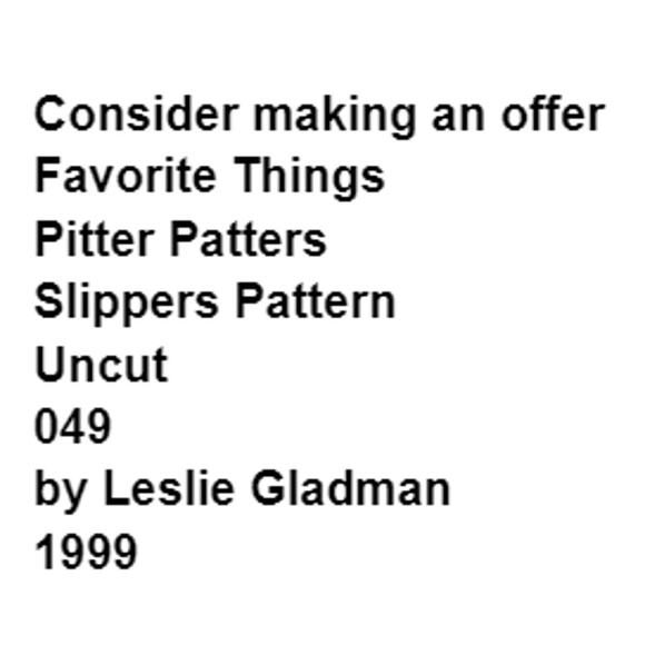 Favorite Things 049 Pattern Pitter Patters Slippers Infant-Adult Cozy Comfort - Picture 3 of 7
